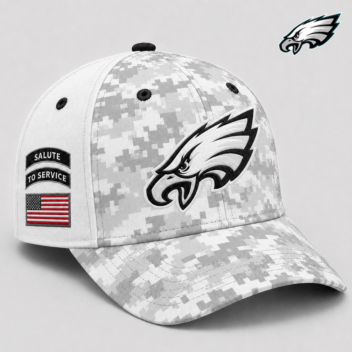 PHI x NFL Premium Salute to Service Digital Camo Cap