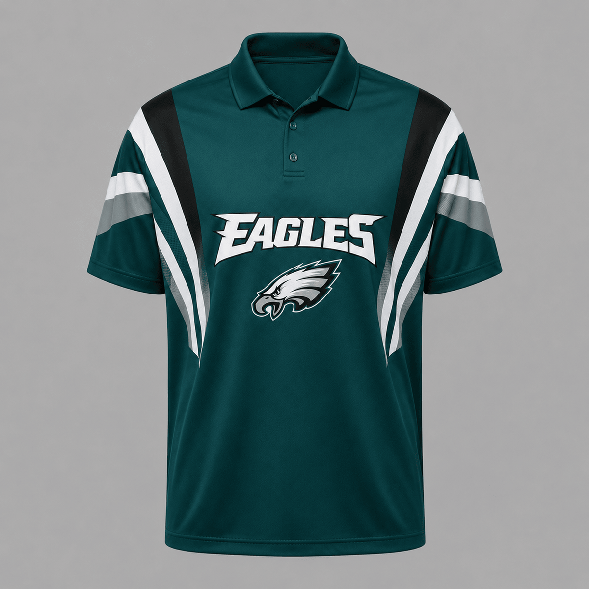 PHI x NFL Sleeve Collared Sports Polo Shirt