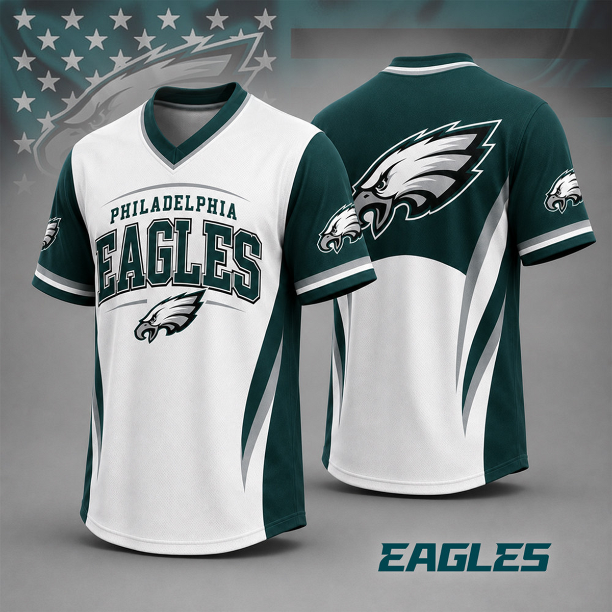 PHI x NFL Team Spirit V-Neck Jersey