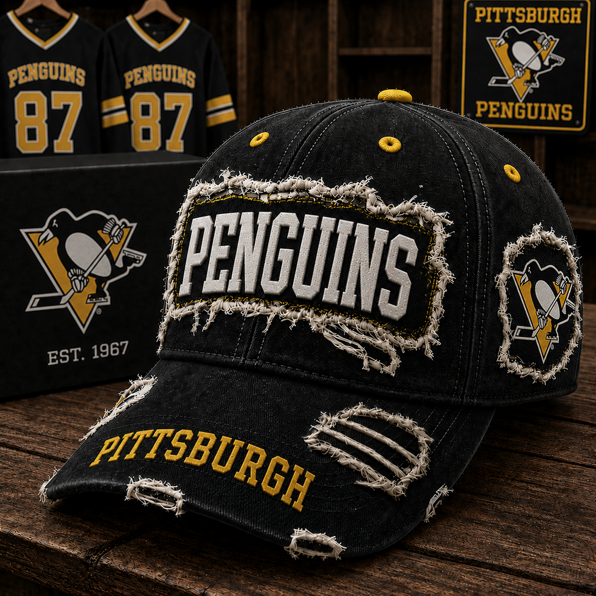 PIT x NHL Premium Patch Cap