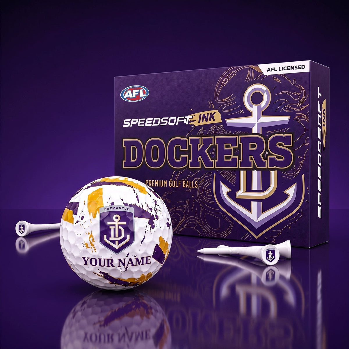 PREMIUM AFL X FD EXCLUSIVE PERSONALIZED GOLF BALL SET LIMITED EDTION