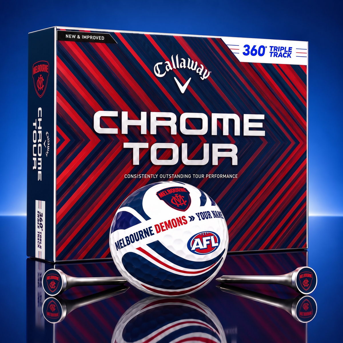 PREMIUM AFL X MD EXCLUSIVE TOURNAMENT PERSONALIZED GOLF BALL V30 COLLECTION