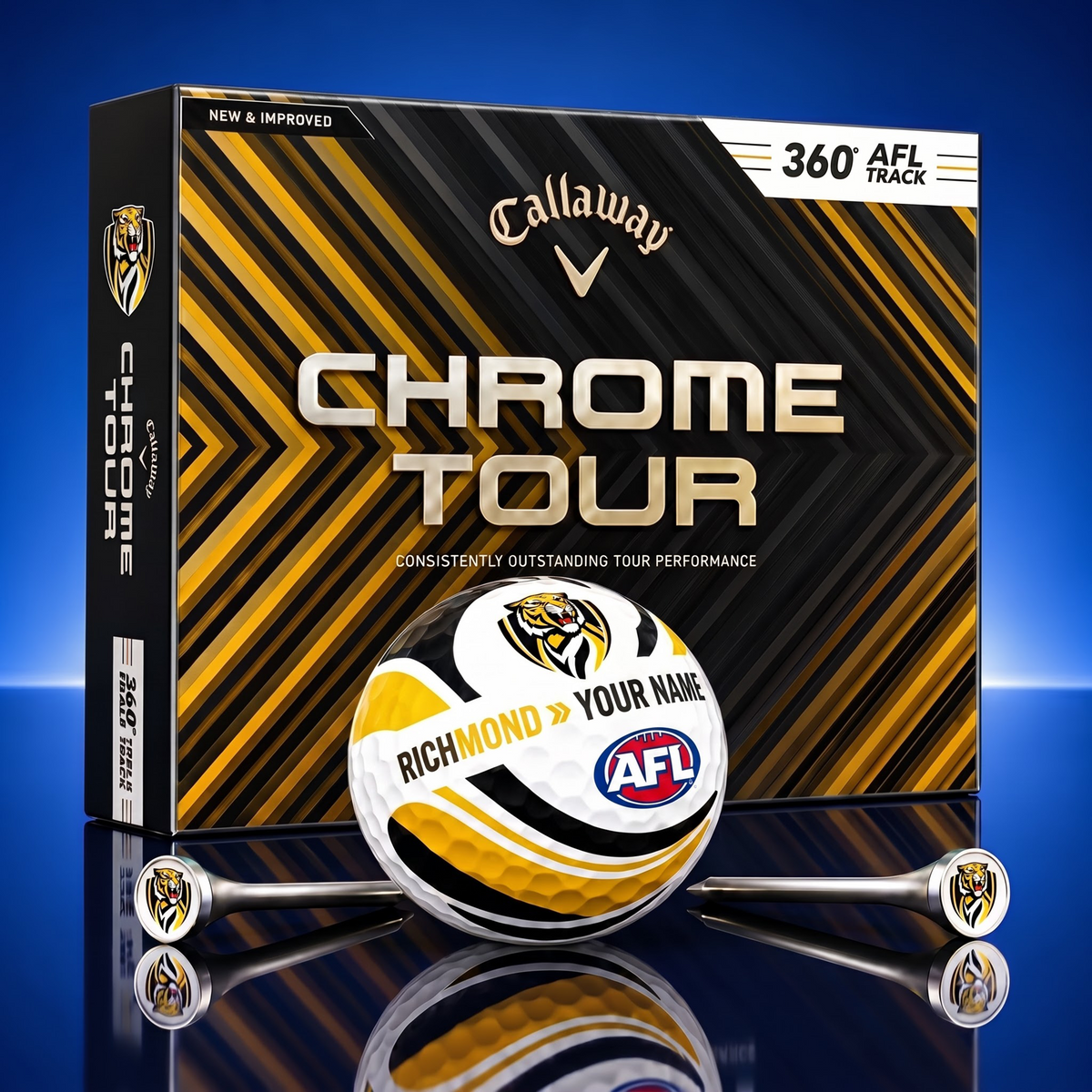 PREMIUM AFL X RIC EXCLUSIVE TOURNAMENT PERSONALIZED GOLF BALL V30 COLLECTION