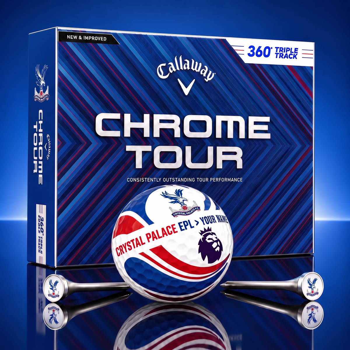 PREMIUM EPL X CP EXCLUSIVE TOURNAMENT PERSONALIZED GOLF BALL V30 COLLECTION