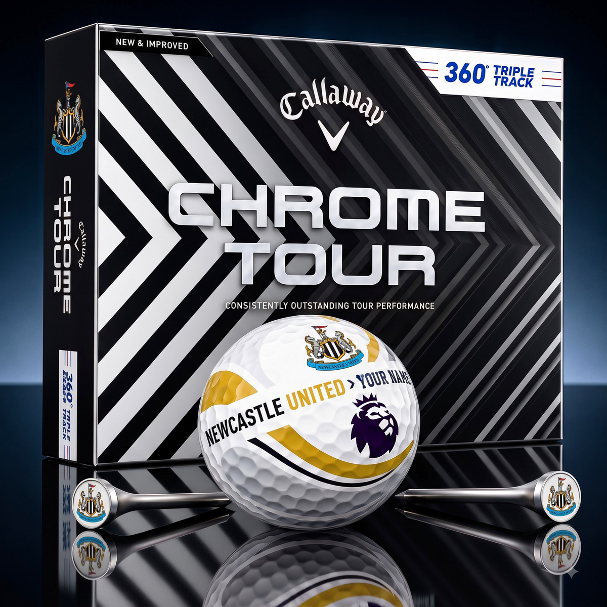 PREMIUM EPL X NU EXCLUSIVE TOURNAMENT PERSONALIZED GOLF BALL V30 COLLECTION