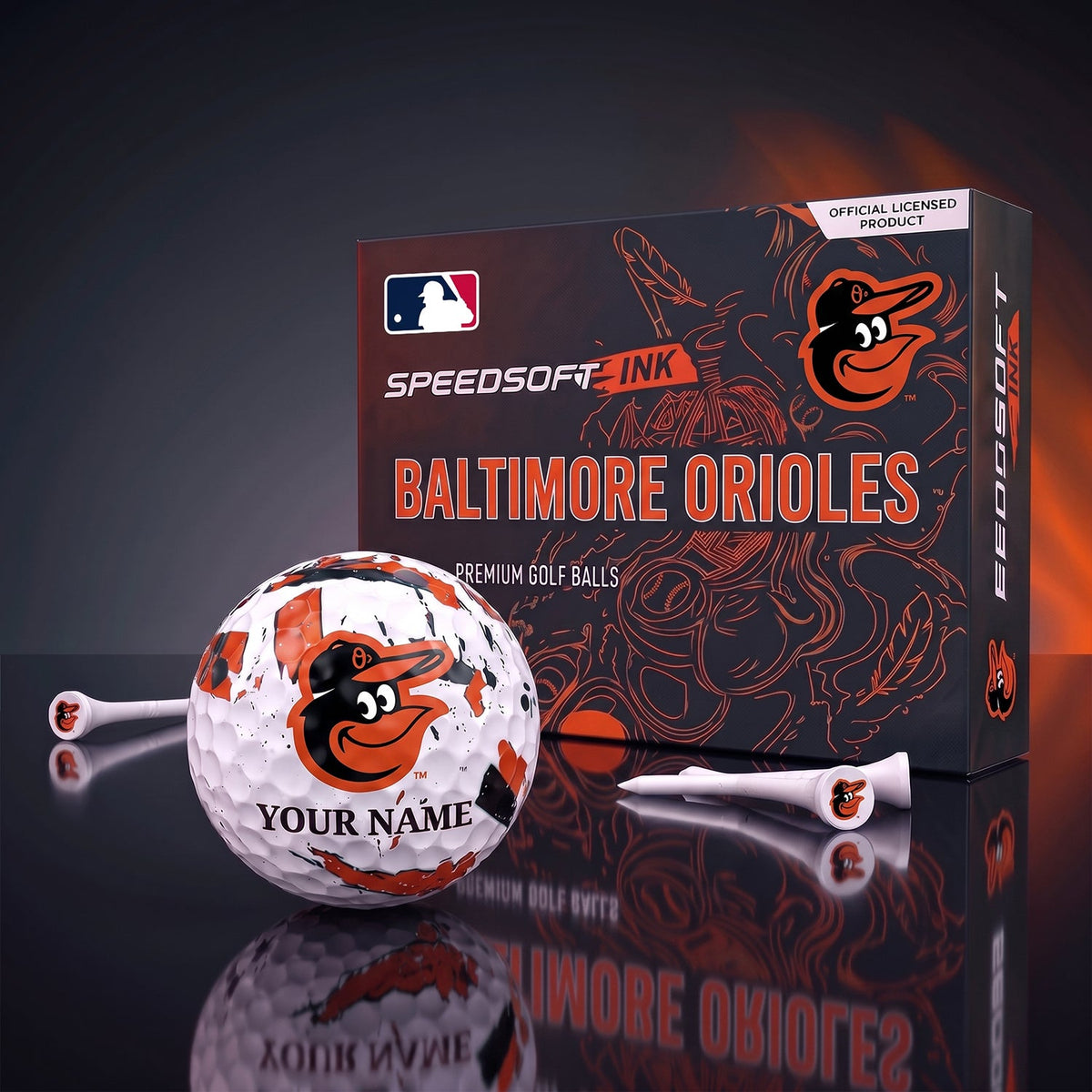 PREMIUM MLB X BO EXCLUSIVE PERSONALIZED GOLF BALL SET LIMITED EDTION