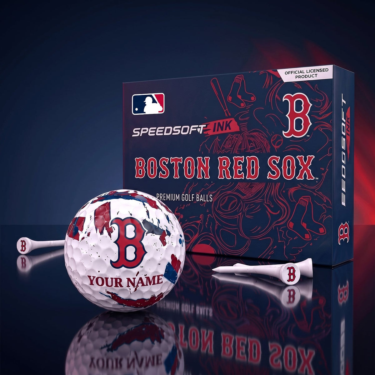 PREMIUM MLB X BRS EXCLUSIVE PERSONALIZED GOLF BALL SET LIMITED EDTION