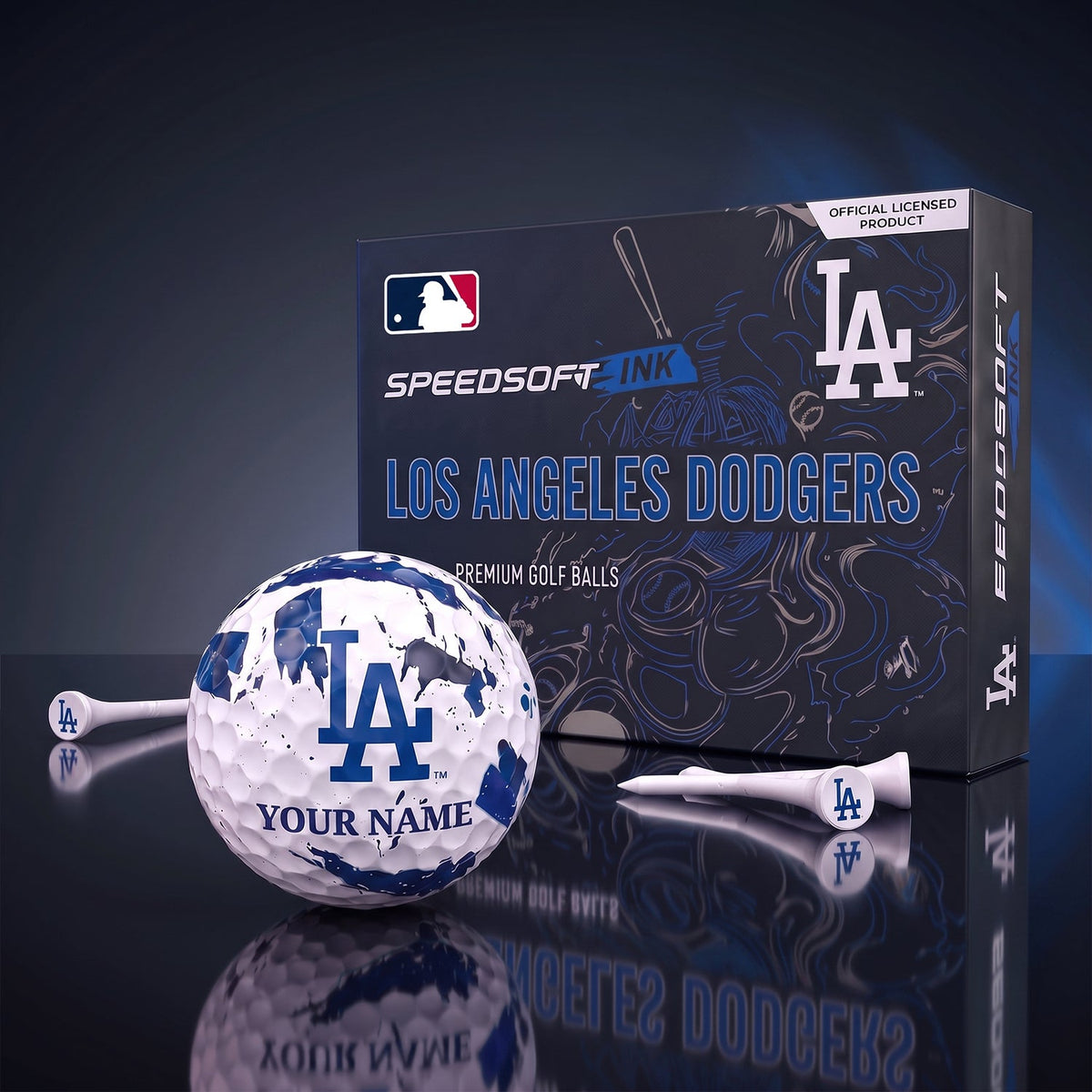 PREMIUM MLB X LAD EXCLUSIVE PERSONALIZED GOLF BALL SET LIMITED EDTION