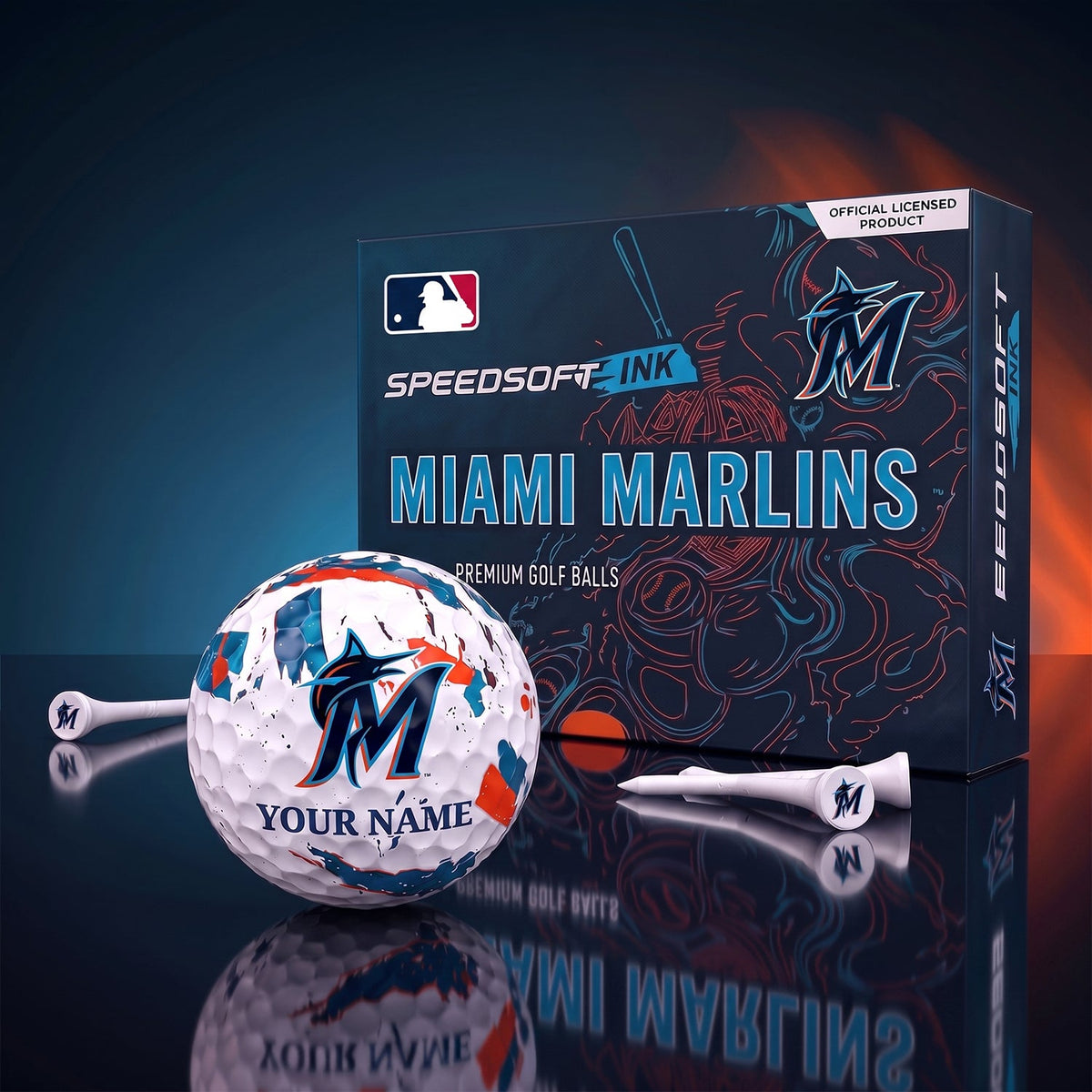 PREMIUM MLB X MM EXCLUSIVE PERSONALIZED GOLF BALL SET LIMITED EDTION