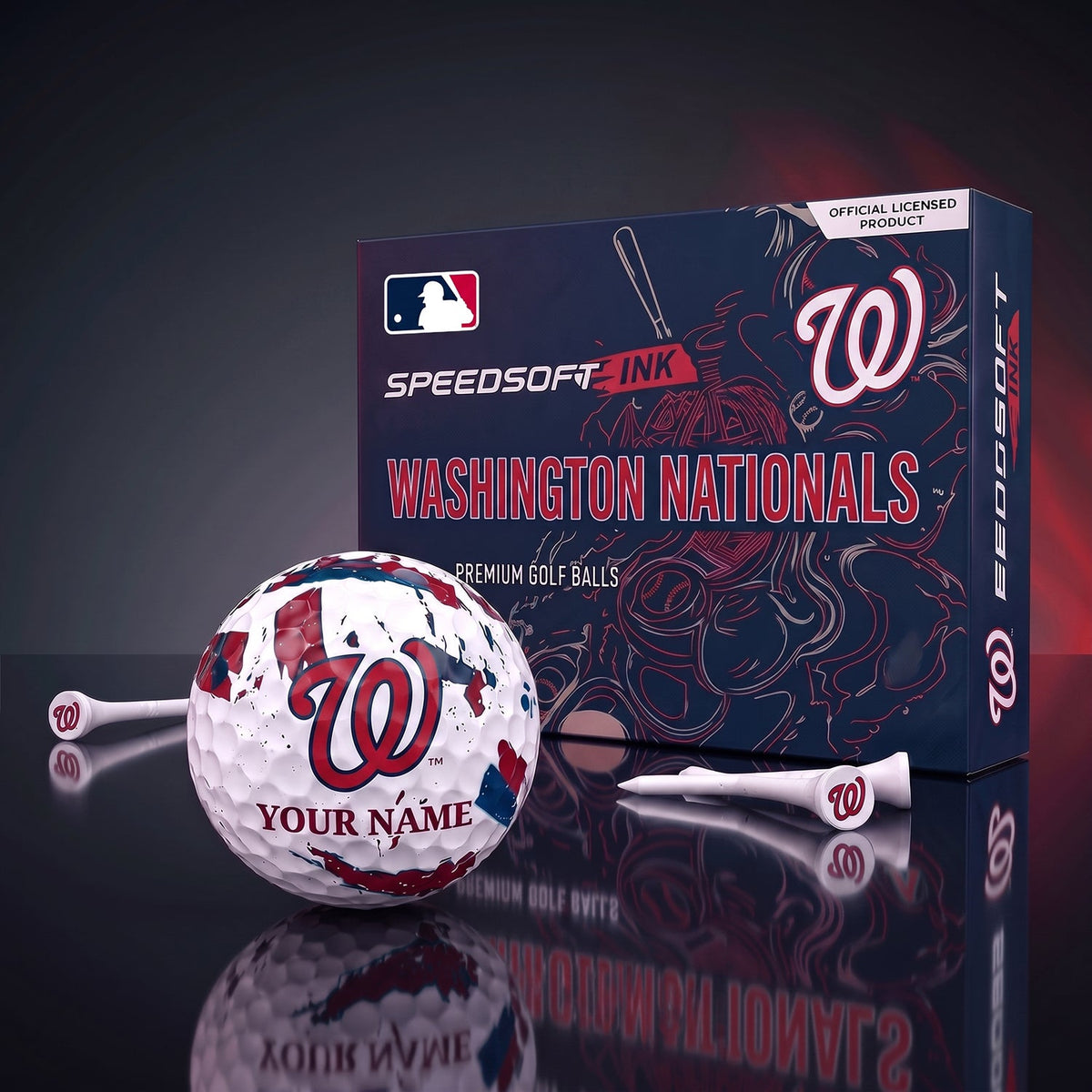 PREMIUM MLB X WN EXCLUSIVE PERSONALIZED GOLF BALL SET LIMITED EDTION