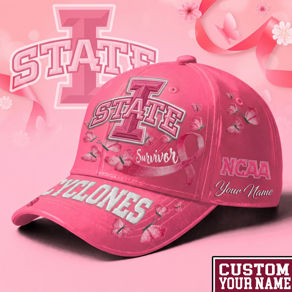 PREMIUM NCAA X LSC EXCLUSIVE BREAST CANCER SURVIOR CAP