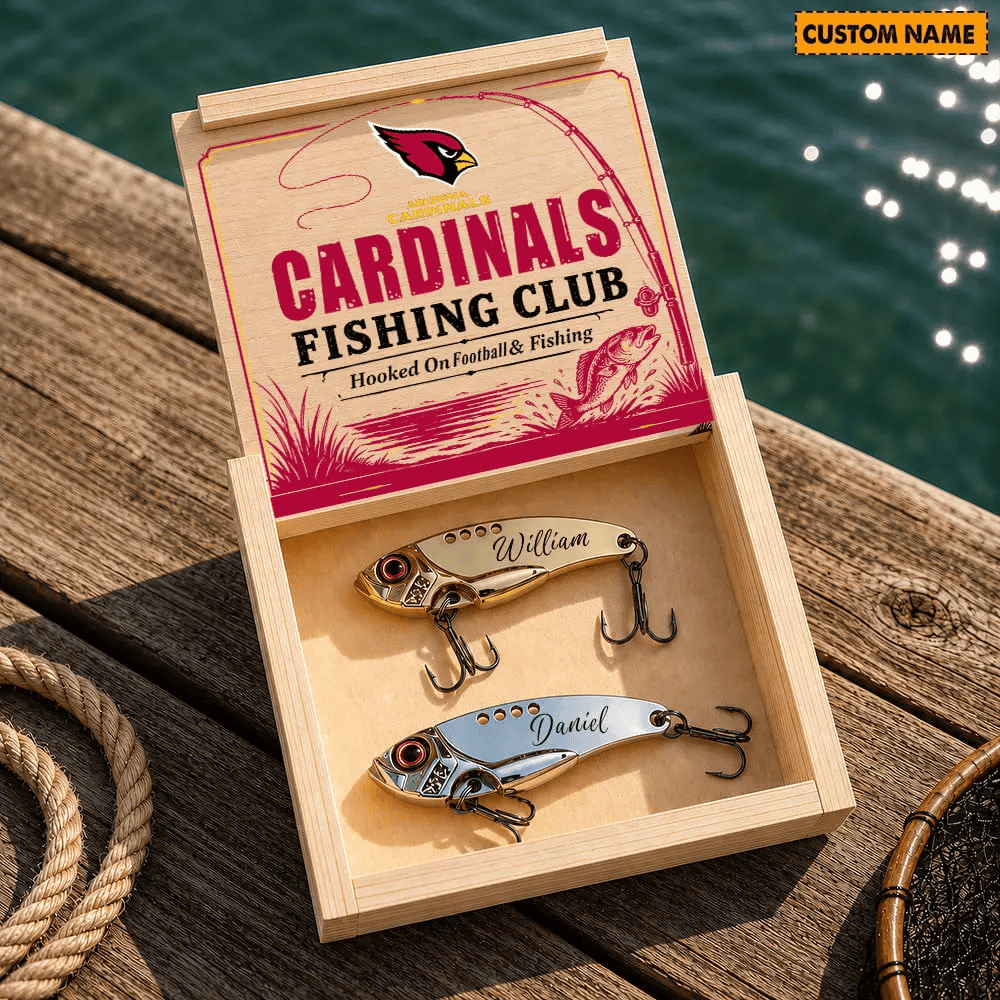 PREMIUM NFL X ARI Custom Name Fishing Lure Set Gift For Fan - Limited Edition 070726