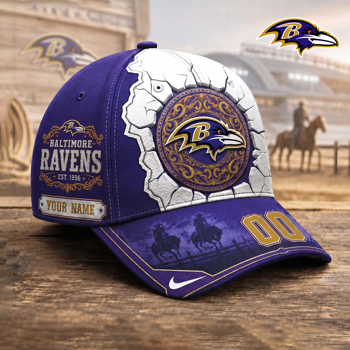 PREMIUM NFL X BAL EXCLUSIVE Heritage Personalized Cap