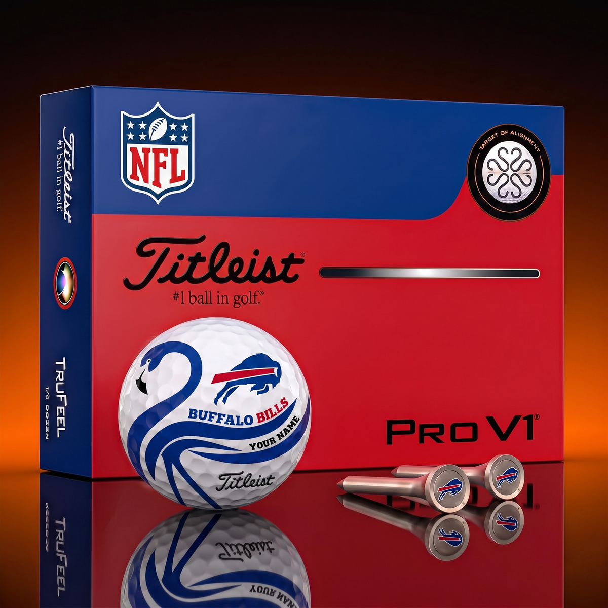 PREMIUM NFL X BB EXCLUSIVE Flamingo Custom GOLF BALL Tournament Edition