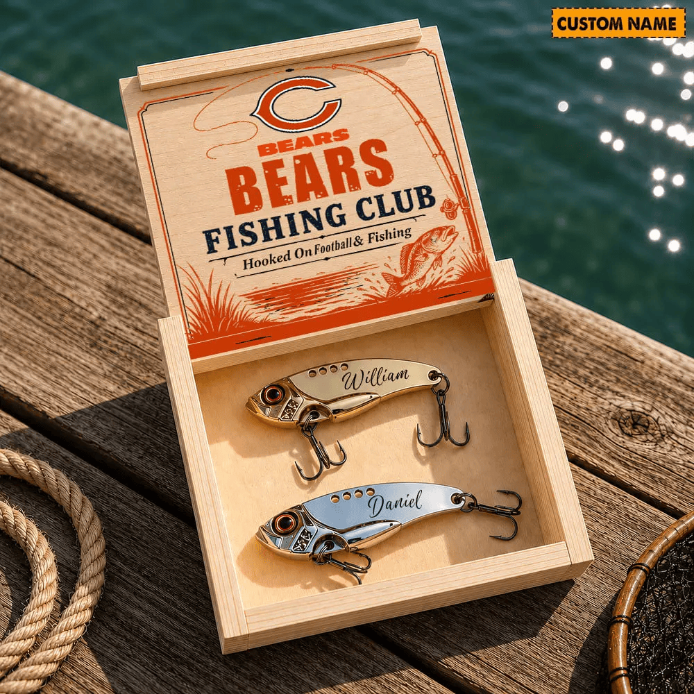 PREMIUM NFL X CHI Custom Name Fishing Lure Set Gift For Fan - Limited Edition 070726