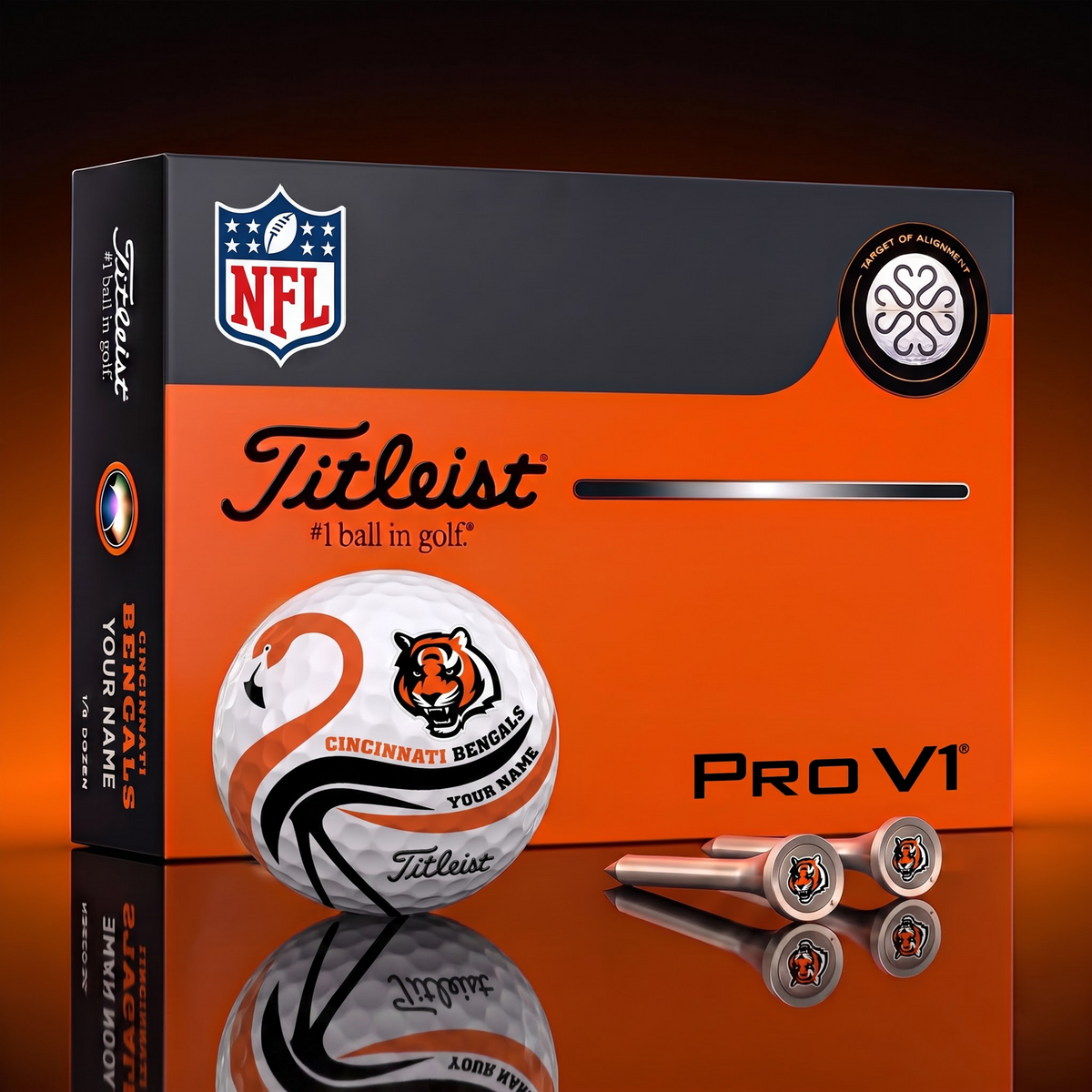 PREMIUM NFL X CIN EXCLUSIVE Flamingo Custom GOLF BALL Tournament Edition