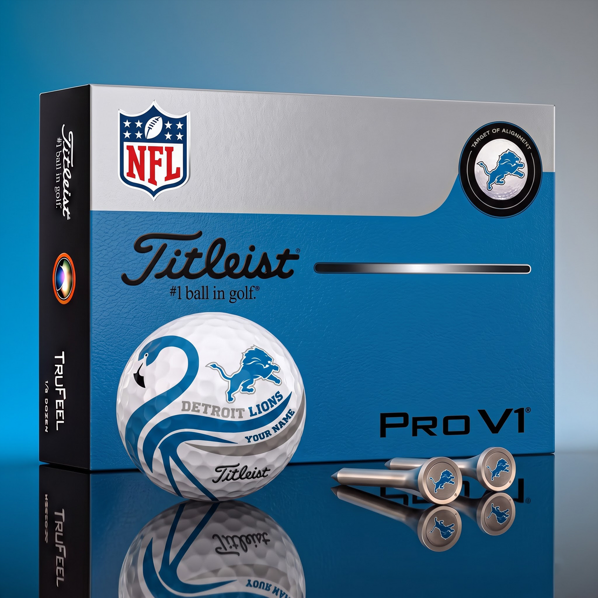 PREMIUM NFL X DL EXCLUSIVE Flamingo Custom GOLF BALL Tournament Edition