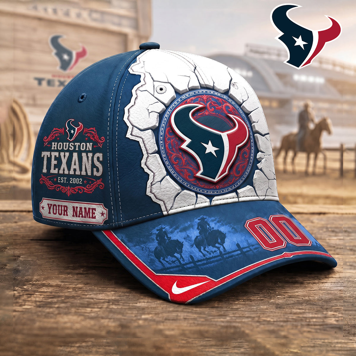 PREMIUM NFL X HOU EXCLUSIVE Heritage Personalized Cap