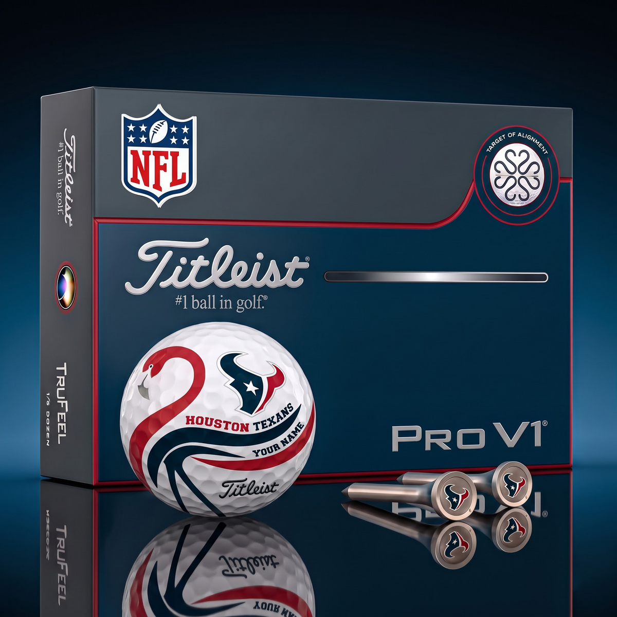 PREMIUM NFL X HT EXCLUSIVE Flamingo Custom GOLF BALL Tournament Edition