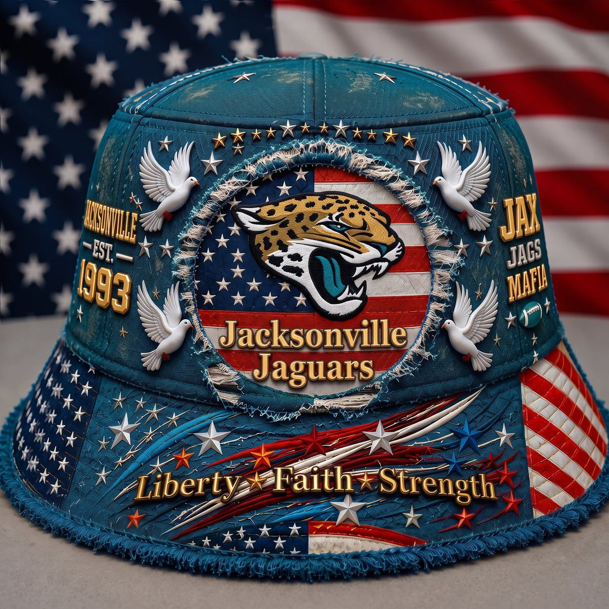 PREMIUM NFL X JJ EXCLUSIVE BUCKET HAT FOR SUMMER HOLIDAY