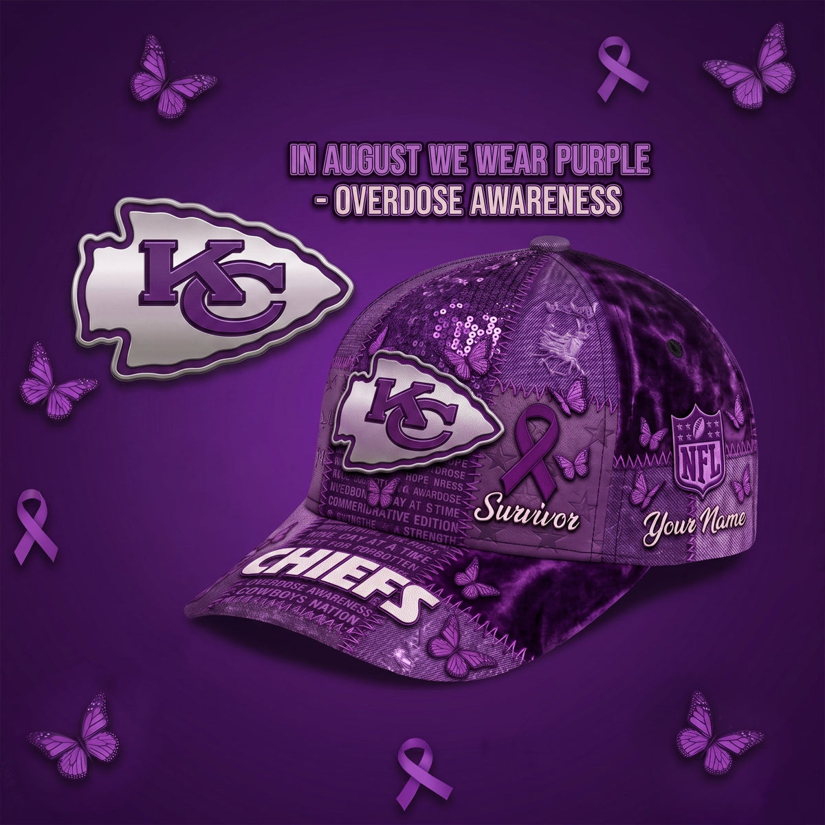 PREMIUM NFL X KCC EXCLUSIVE OA PERSONALIZED CAP