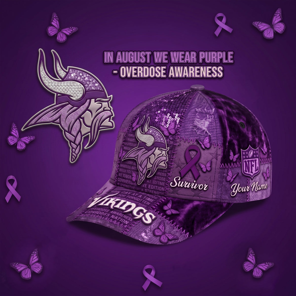 PREMIUM NFL X MV EXCLUSIVE OA PERSONALIZED CAP