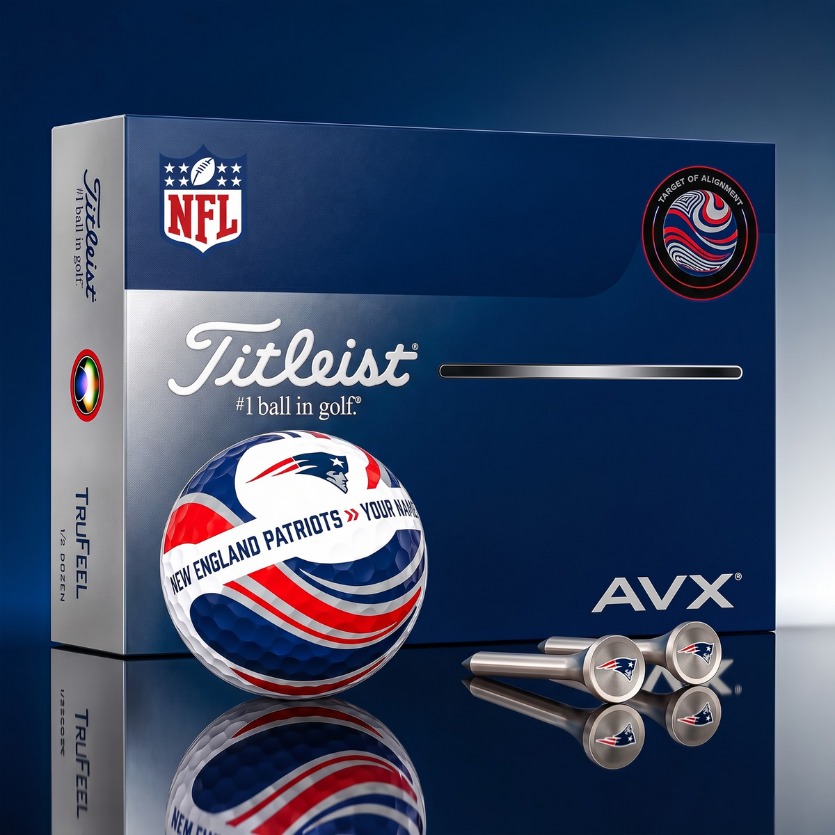 PREMIUM NFL X NEP EXCLUSIVE TOURNAMENT PERSONALIZED GOLF BALL V6 COLLECTION