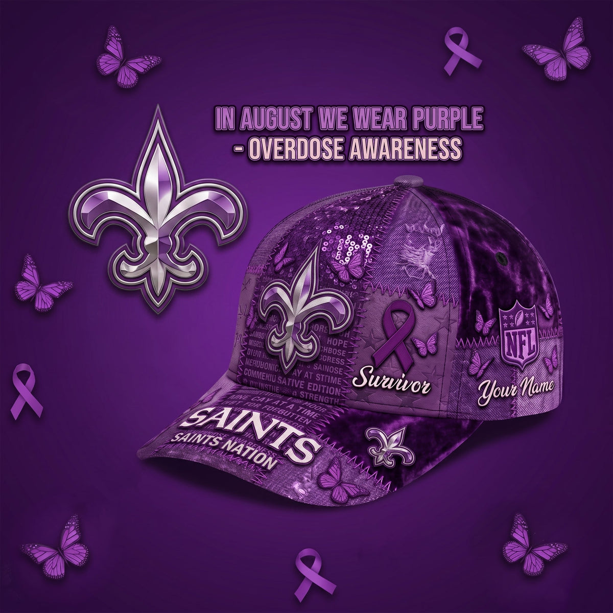 PREMIUM NFL X NOS EXCLUSIVE OA PERSONALIZED CAP