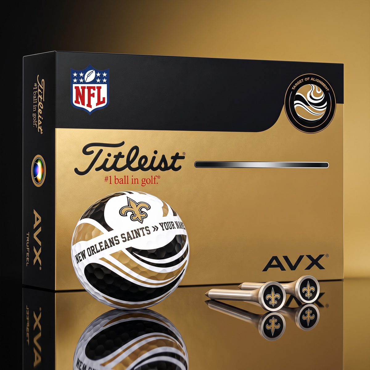 PREMIUM NFL X NOS EXCLUSIVE TOURNAMENT PERSONALIZED GOLF BALL V6 COLLECTION