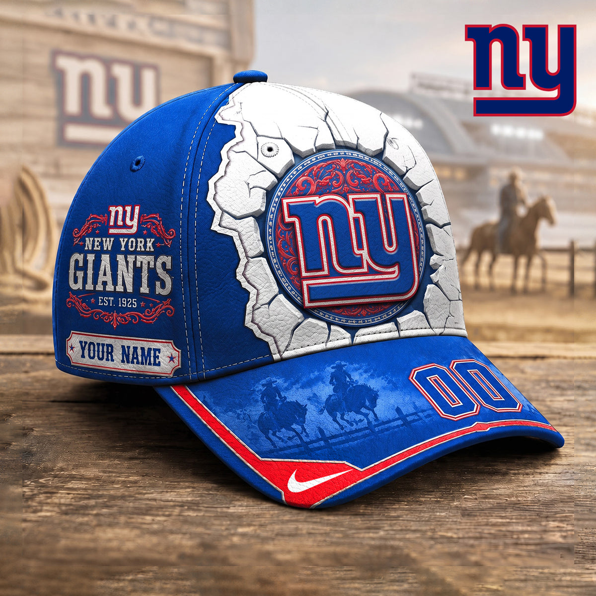 PREMIUM NFL X NYG EXCLUSIVE Heritage Personalized Cap