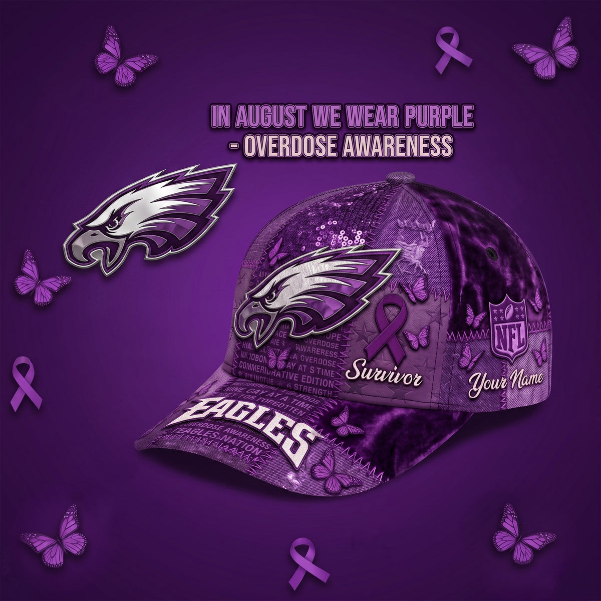PREMIUM NFL X PE EXCLUSIVE OA PERSONALIZED CAP