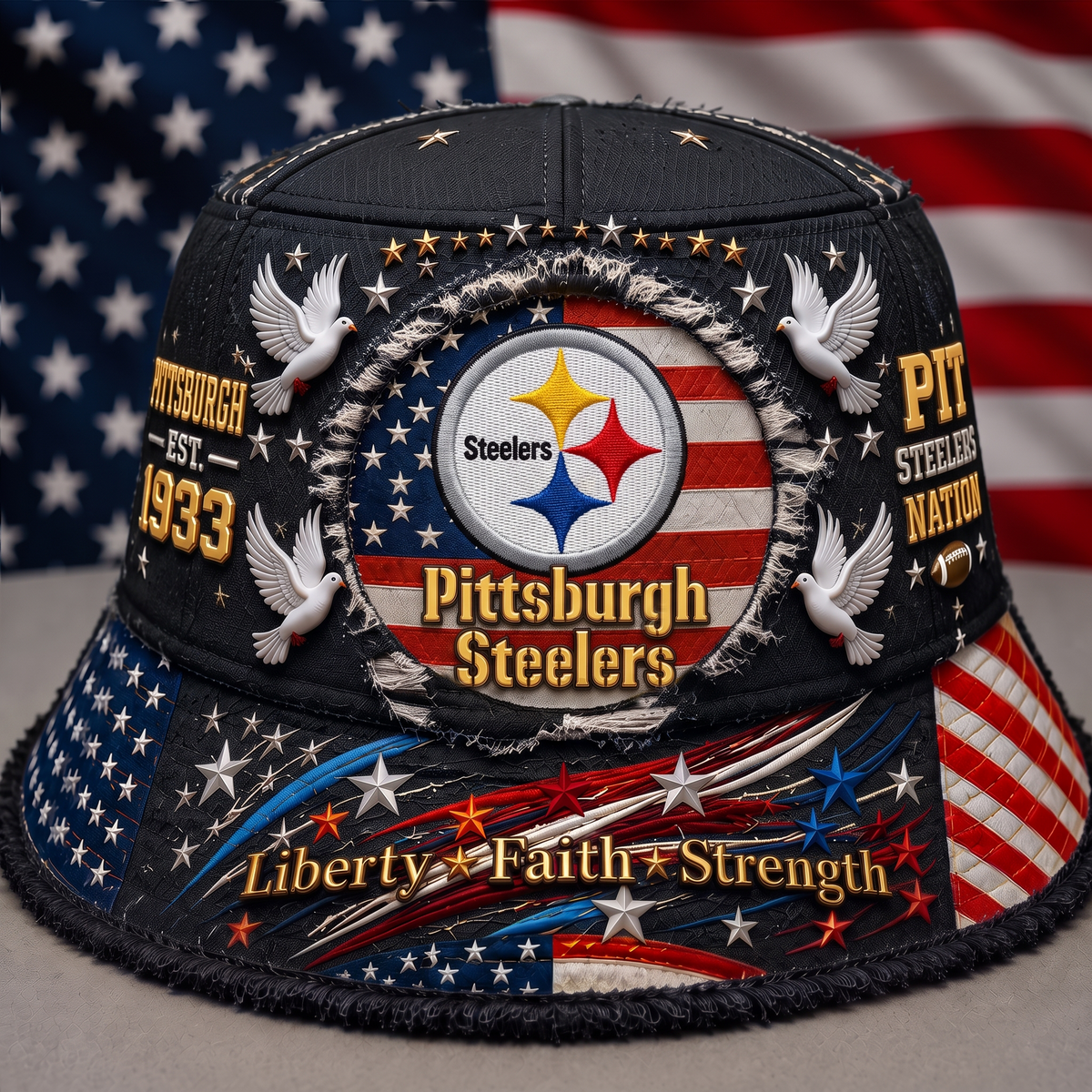 PREMIUM NFL X PS EXCLUSIVE BUCKET HAT FOR SUMMER HOLIDAY