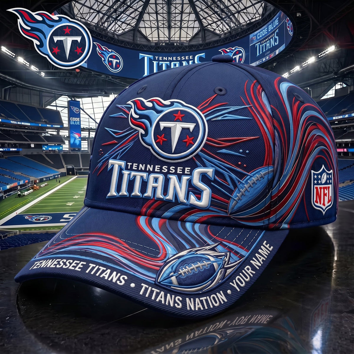 PREMIUM NFL X TEN EXCLUSIVE PERSONALIZED CAP FOR GAME DAY V3