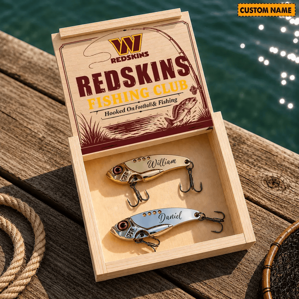 PREMIUM NFL X WAS Custom Name Fishing Lure Set Gift For Fan - Limited Edition 070726