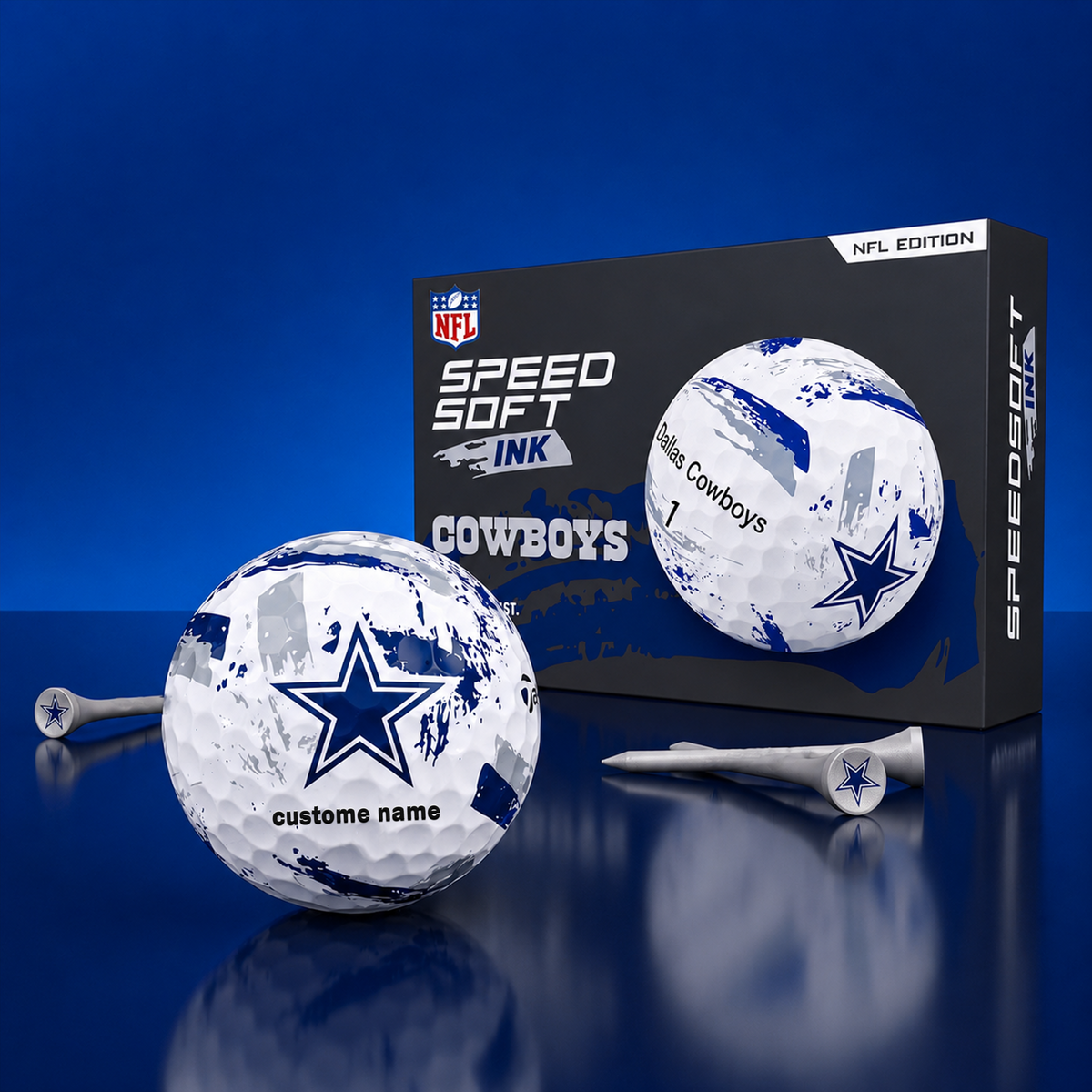 PREMIUM NFL x DC EXCLUSIVE Speedsoft Ink Golf Balls Set Limited Editions V3