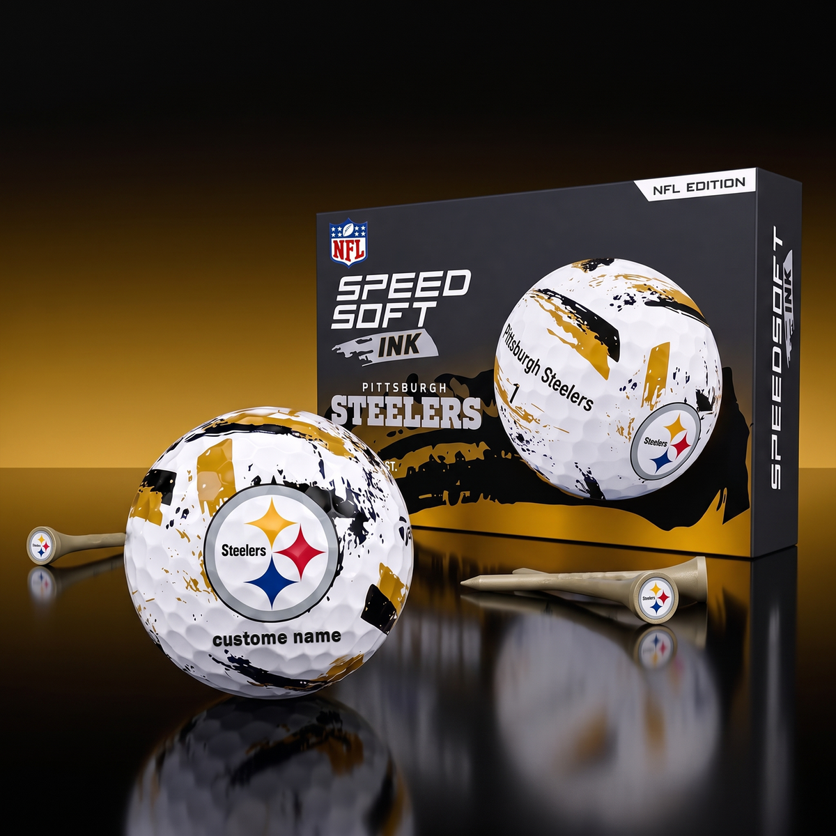 PREMIUM NFL x PS EXCLUSIVE Speedsoft Ink Golf Balls Set Limited Editions V3