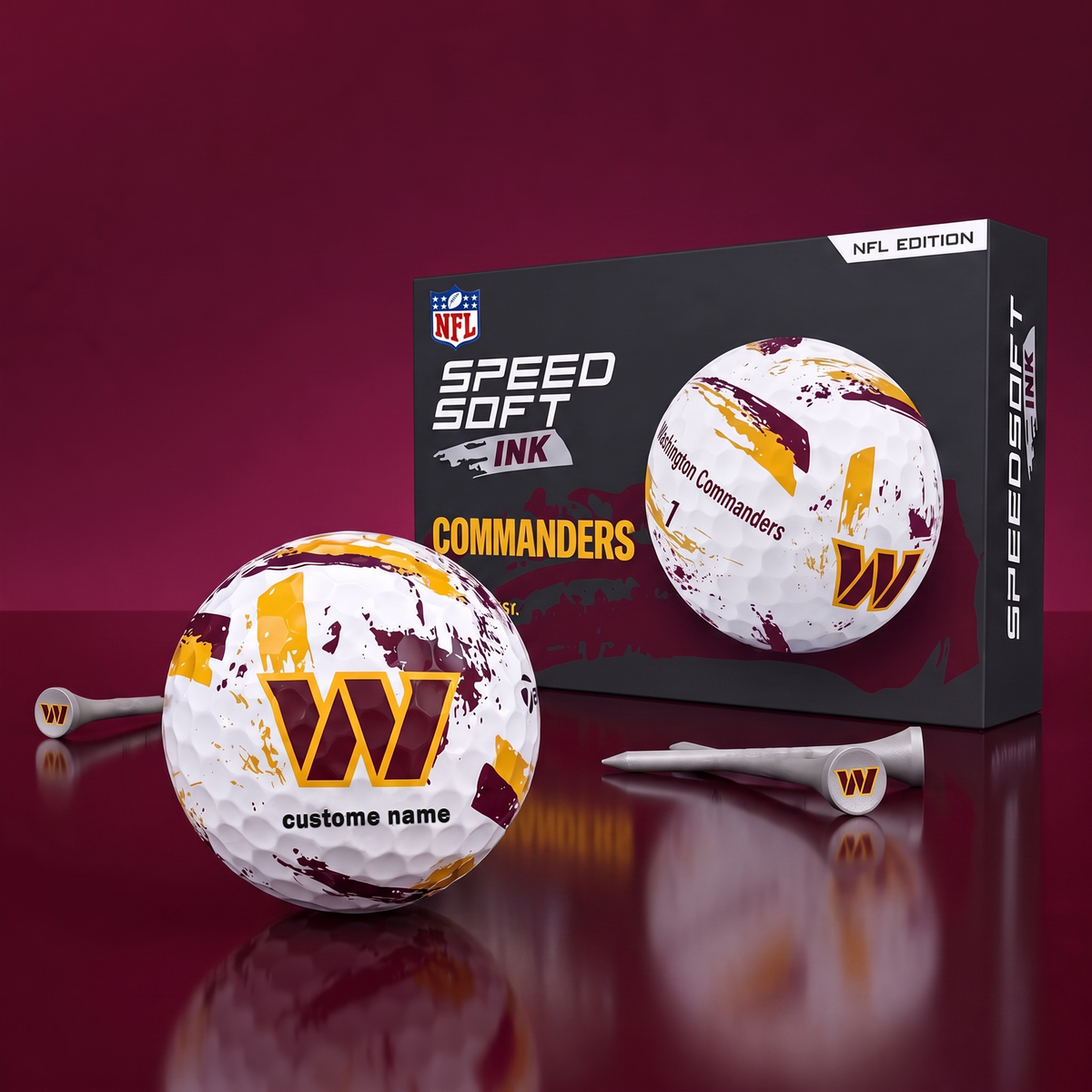 PREMIUM NFL x WC EXCLUSIVE Speedsoft Ink Golf Balls Set Limited Editions V3