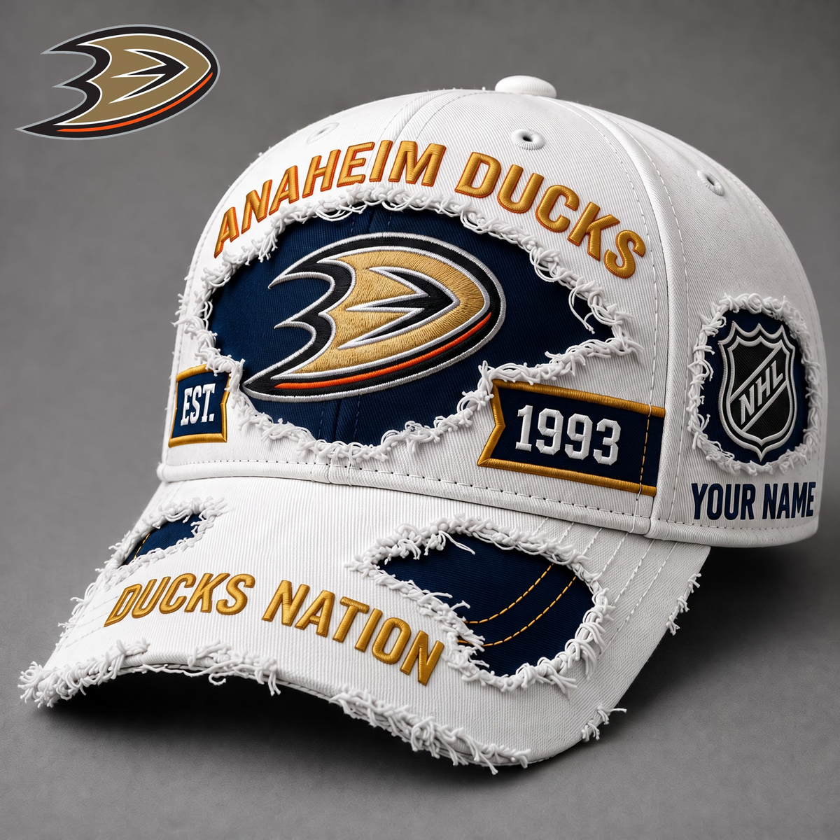 PREMIUM NHL X AD EXCLUSIVE PERSONALIZED CAP FOR GAME DAY