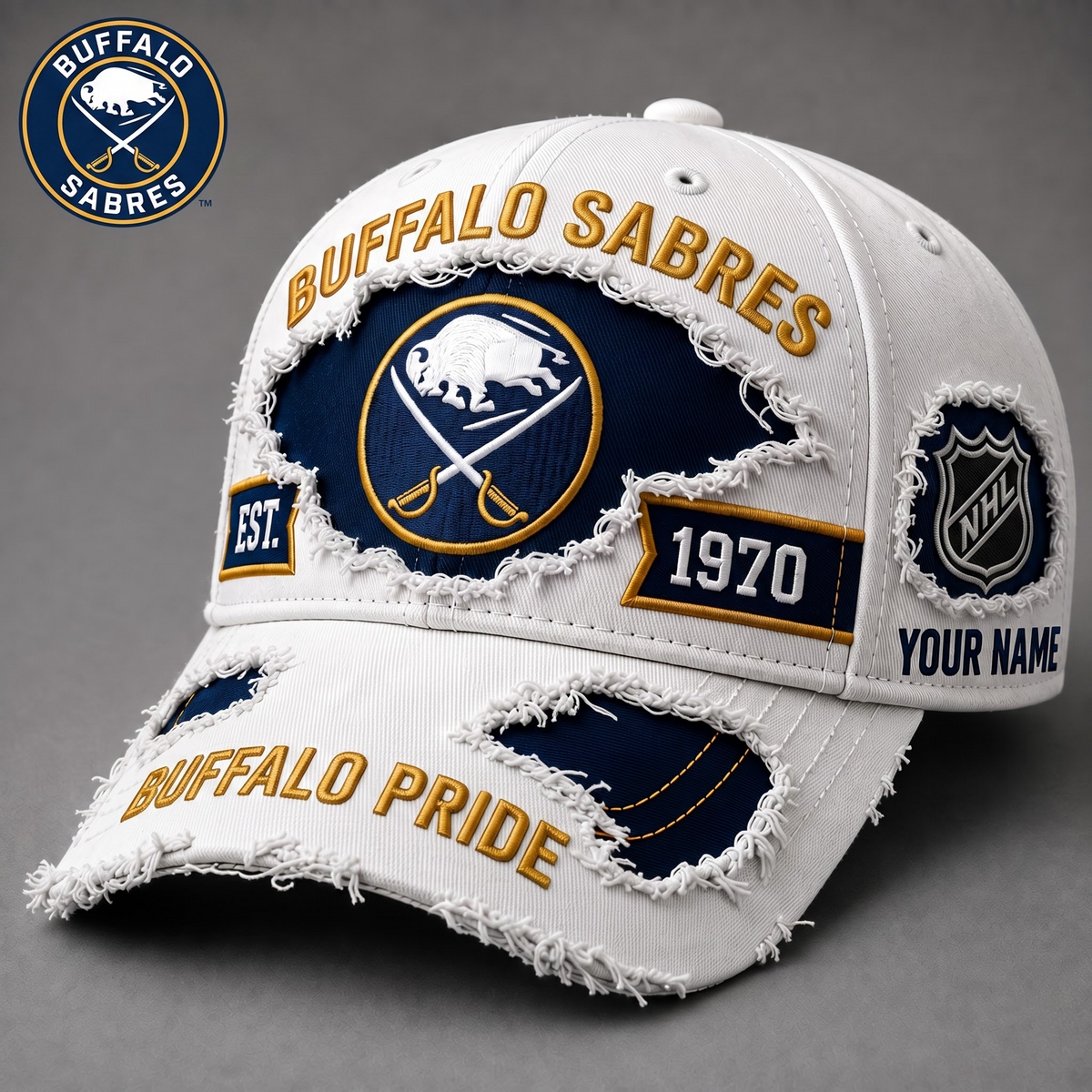 PREMIUM NHL X BS EXCLUSIVE PERSONALIZED CAP FOR GAME DAY