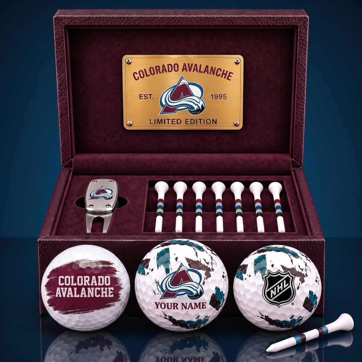 PREMIUM NHL X CA EXCLUSIVE PERSONALIZED GOLF BALL SET LIMITED EDTION
