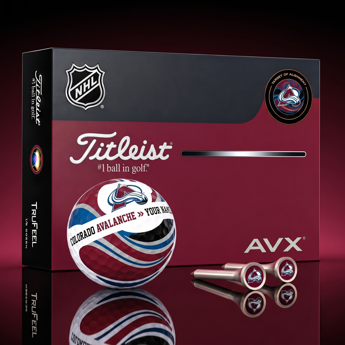 PREMIUM NHL X CA EXCLUSIVE TOURNAMENT PERSONALIZED GOLF BALL V6 COLLECTION