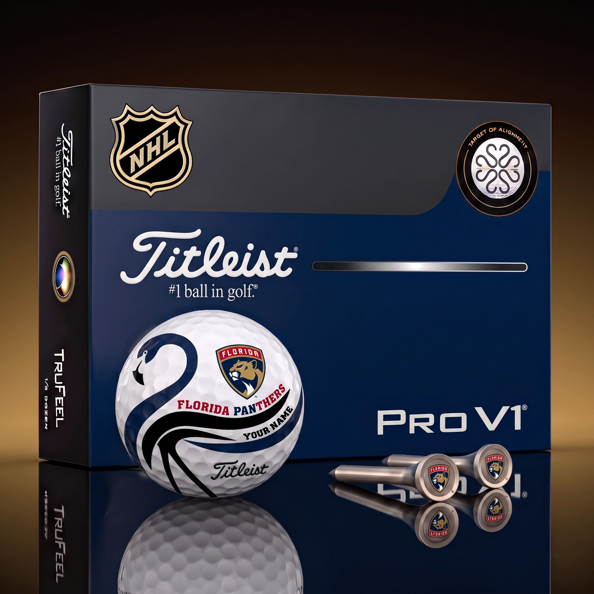 PREMIUM NHL X FP EXCLUSIVE Flamingo Custom GOLF BALL Tournament Edition