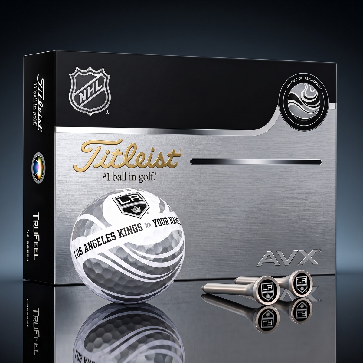 PREMIUM NHL X LAK EXCLUSIVE TOURNAMENT PERSONALIZED GOLF BALL V6 COLLECTION