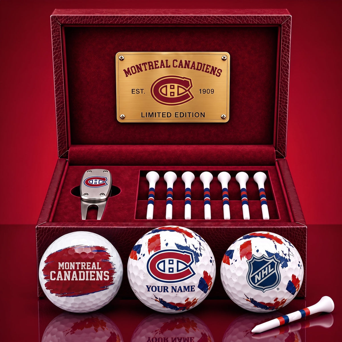 PREMIUM NHL X MC EXCLUSIVE PERSONALIZED GOLF BALL SET LIMITED EDTION
