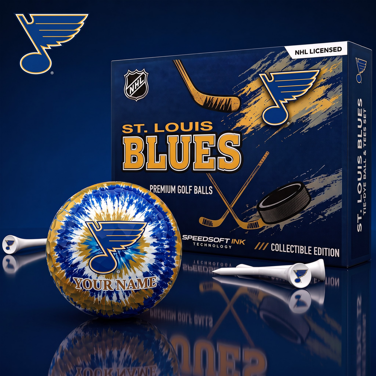 PREMIUM NHL X SLB EXCLUSIVE PERSONALIZED TIE-Dye OLF BALL SET LIMITED EDTION