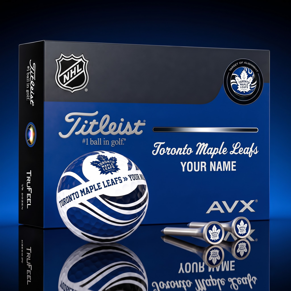 PREMIUM NHL X TML EXCLUSIVE TOURNAMENT PERSONALIZED GOLF BALL V6 COLLECTION