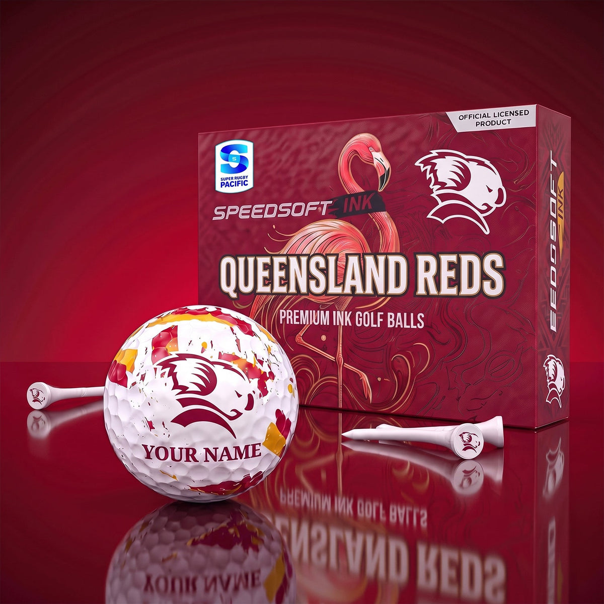 PREMIUM SRP X QUE EXCLUSIVE PERSONALIZED GOLF BALL SET LIMITED EDTION