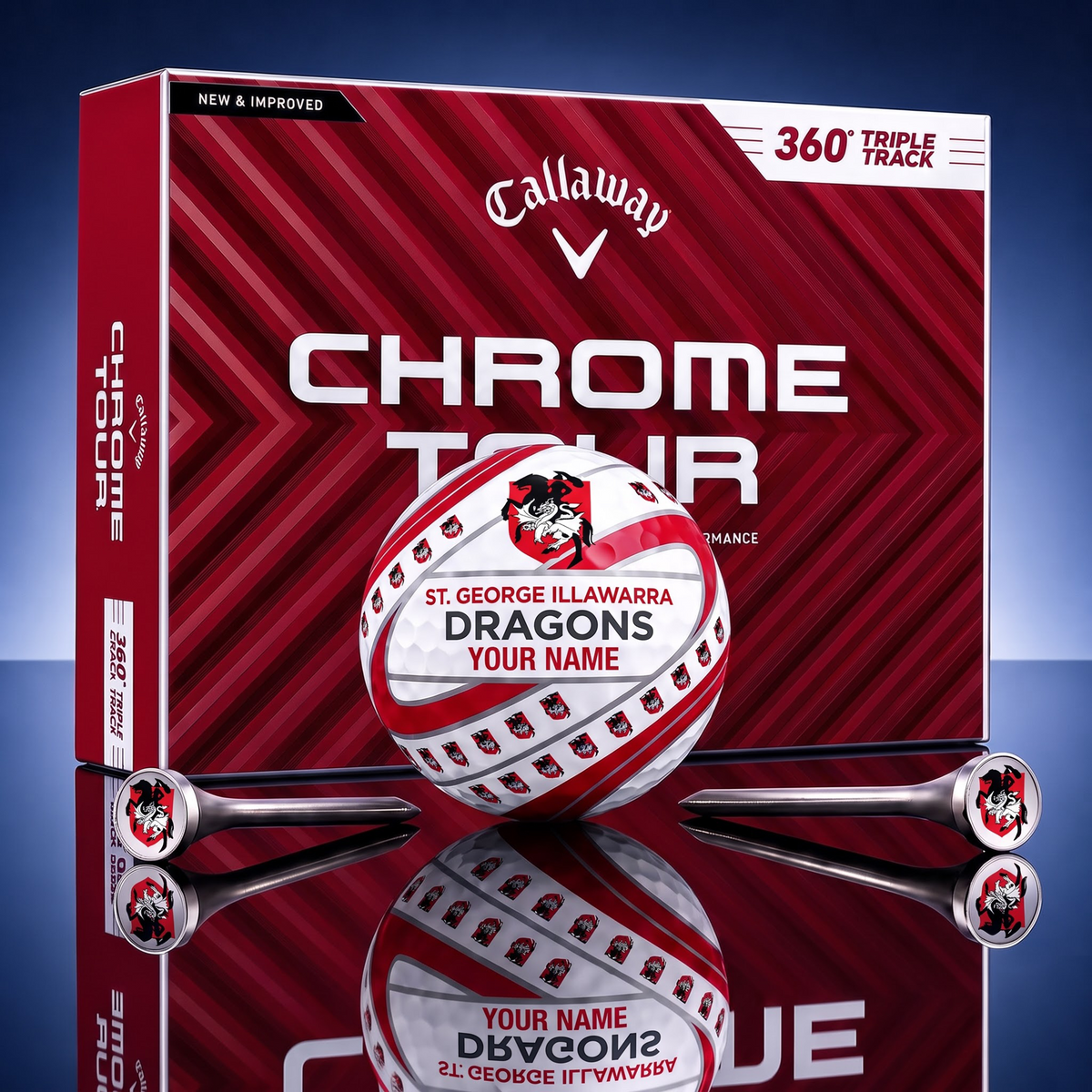 PREMIUM NRL X SGID DELUXE CUSTOME GOLF BALL TOURNAMENT EDITION NDT VHM 280826