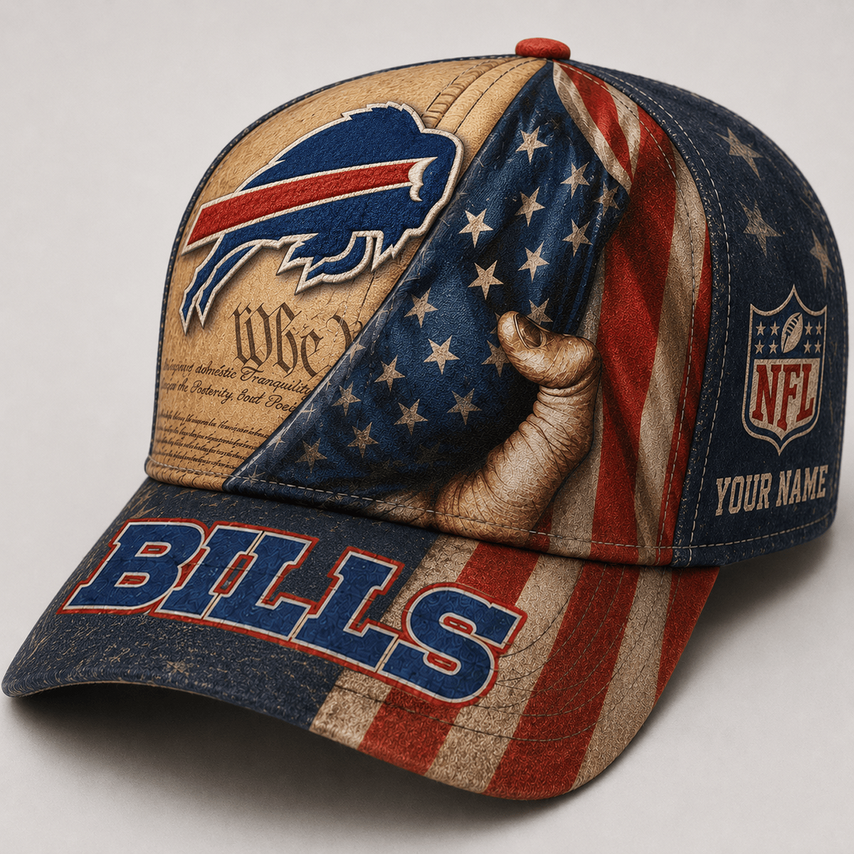 Premium NFL x BUF We The People Patriotic Flag Classic Cap