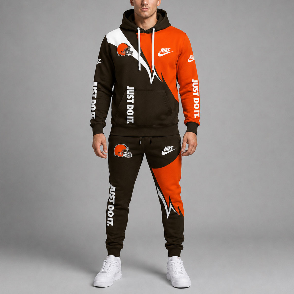 Premium NFL x CLE Team Colors Tracksuit Set